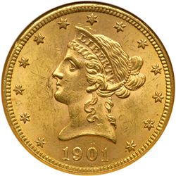 1901 $10 Liberty NGC MS62