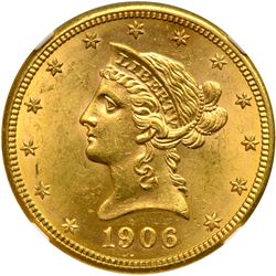 1906-D $10 Liberty NGC MS62