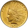 Image 1 : 1908 $10 Indian. Motto