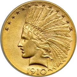 1910-D $10 Indian