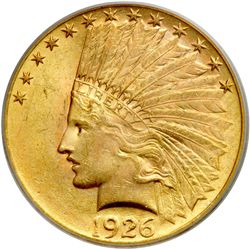 1926 $10 Indian PCGS MS62