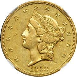1850 $20 Liberty NGC EF40