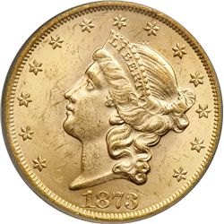 1873 $20 Liberty. Open 3 PCGS MS62