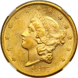 1875-CC $20 Liberty NGC MS62