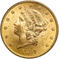 1897 $20 Liberty PCGS MS63