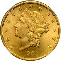1904 $20 Liberty NGC MS64