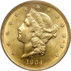 1904 $20 Liberty PCGS MS63