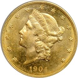 1904 $20 Liberty PCGS MS62