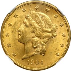 1904 $20 Liberty NGC MS62