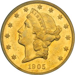 1905 $20 Liberty PCGS Proof 58