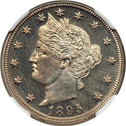 1895 Liberty 5C NGC Proof 66