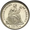 Image 1 : 1874 Liberty Seated 10C. Arrows NGC PF66 CAM