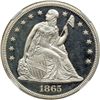 Image 1 : 1865 Liberty Seated $1 NGC PF65 UC