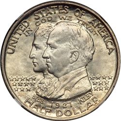1921 Alabama 50C, No 2 x 2 NGC MS65