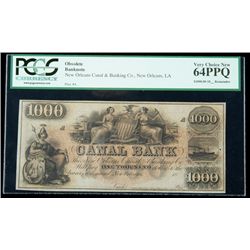 18__ $1000 Remainder, New Orleans Canal & Banking Co.,