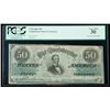 Image 1 : T-50 1862 $50. PCGS Very Fine 30, CC Cancelled