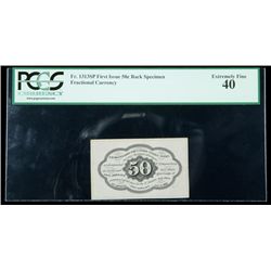 1862, 50c Fractional Currency. Back Specimen. First Iss