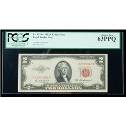 1953-A, $2 Legal Tender Note. Star Note. PCGS Choice Ne