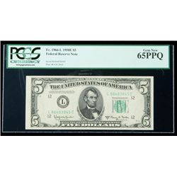 1950-E, $5 Federal Reserve Note. PCGS Gem New 65PPQ