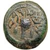 Image 2 : The Jewish War, 66-70 CE. AE Small Bronze ("One Eighth"; 19.50 mm) dated year 4 (69-70 CE). VF