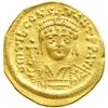 Image 1 : Tiberius II Constantine, 578-582. Gold Solidus (4.41 g) minted at Constantinople. EF