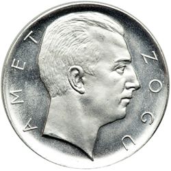 Albania. Platinum Prova 100 Francs, 1927-V. BU