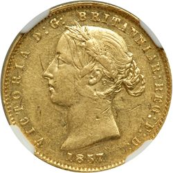 Australia. Half Sovereign, 1857 (Sydney). NGC EF45
