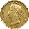 Image 1 : Australia. Half Sovereign, 1857 (Sydney). NGC EF45