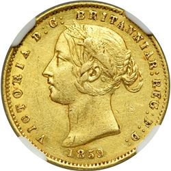 Australia. 1/2 Sovereign, 1859 (Sydney). NGC AU