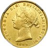 Image 1 : Australia. 1/2 Sovereign, 1864 (Sydney). NGC AU50