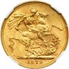 Image 2 : Australia. Sovereign, 1879-M. NGC MS62