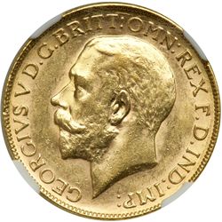 Australia. Sovereign, 1926-P. NGC AU58