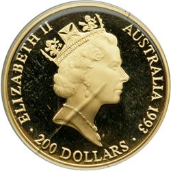 Australia. 200 Dollars, 1993. PF