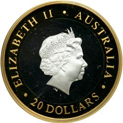 Australia. 20 Dollars, 2001. BU