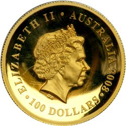 Australia. 100 Dollars, 2008-P. PCGS PF