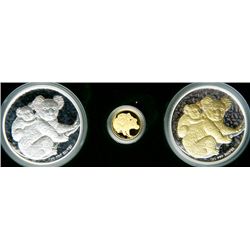 Australia. Three Piece Koala Gold and Silver Set, 2008. PF