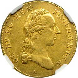 Austria. Ducat, 1787-A. NGC EF