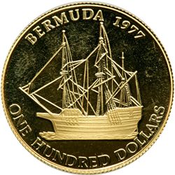 Bermuda. 100 Dollars, 1977. PF