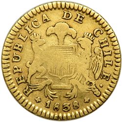 Chile. Escudo, 1838-IJ. F
