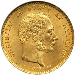 Denmark. 20 Kroner, 1873-HC CS. NGC MS65