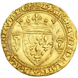 France. Ecu d' or neuf a la couronne, ND. NGC AU55