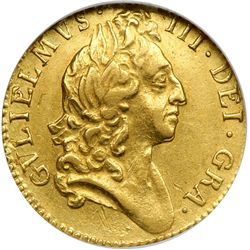 Great Britain. Half Guinea, 1698. NGC EF45