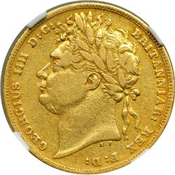 Great Britain. Sovereign, 1824. NGC VF25