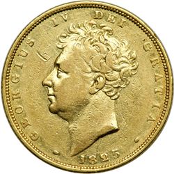 Great Britain. Sovereign, 1825. F