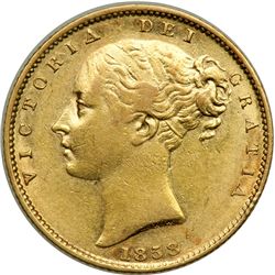 Great Britain. Sovereign, 1858. VF-EF