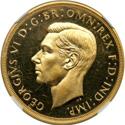 Great Britain. 5 Pounds, 1937. NGC PF64