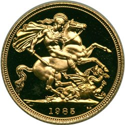 Great Britain. Sovereign, 1985. PF