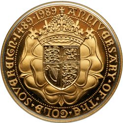 Great Britain. Three Piece Proof Set: 2 Pound, Sovereign and Half Sovereign, 1989. PF