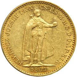 Hungary. 20 Korona, 1893-KB. EF