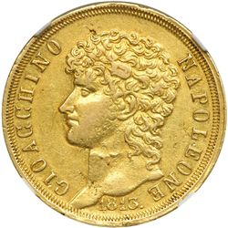 Italian States - Naples. 40 Lire, 1813. NGC EF